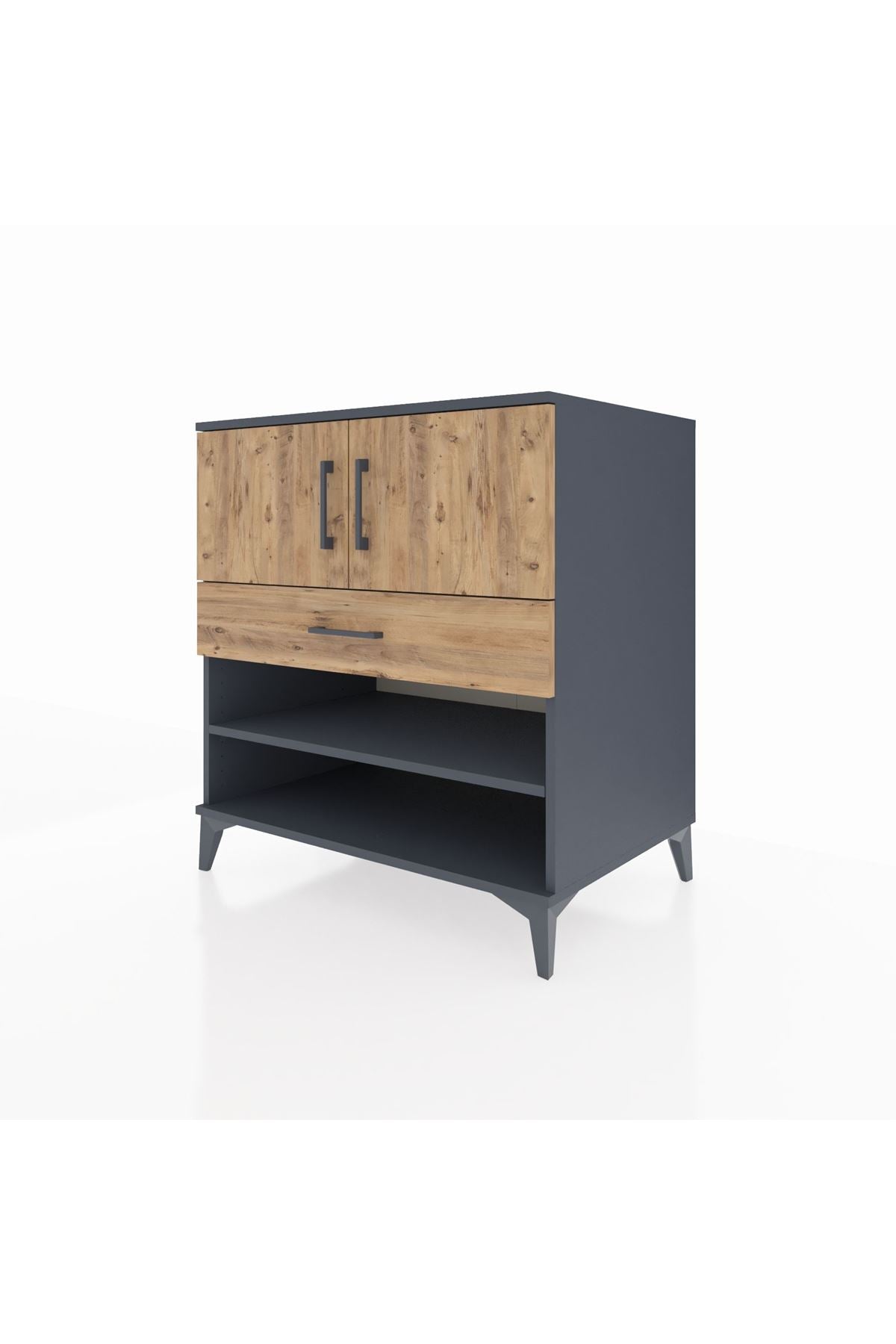 Kronos Şifonyer 3 Raflı Tek Çekmeceli 2 Kapaklı 88x59x96 - S70M031V6C