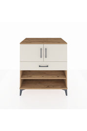 Kronos Şifonyer 3 Raflı Tek Çekmeceli 2 Kapaklı 88x59x96 Çam-Aytaşı