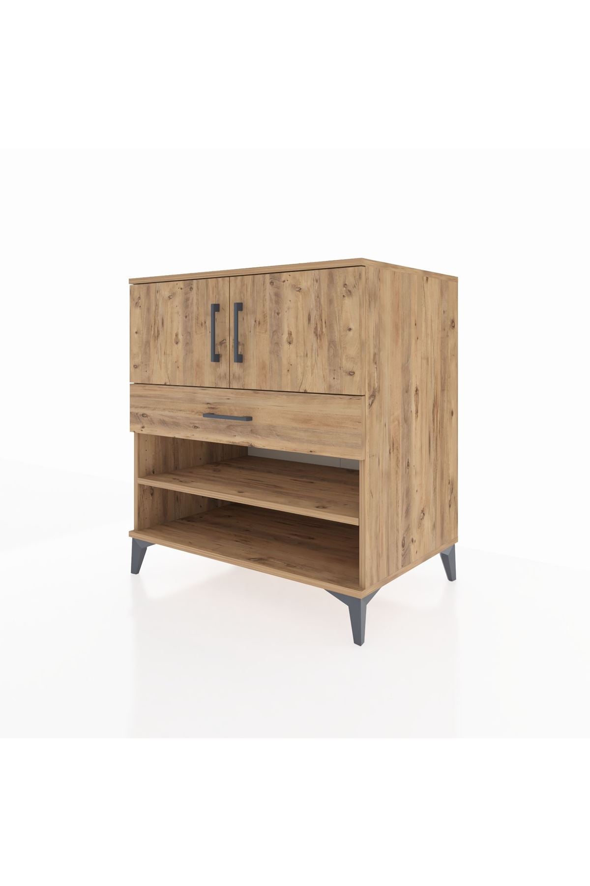 Kronos Şifonyer 3 Raflı Tek Çekmeceli 2 Kapaklı 88x59x96 - S70M031V9C