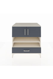 Kronos Şifonyer 4 Raflı Tek Çekmeceli 2 Kapaklı 88x59x96 Aytaşı-Antrasit