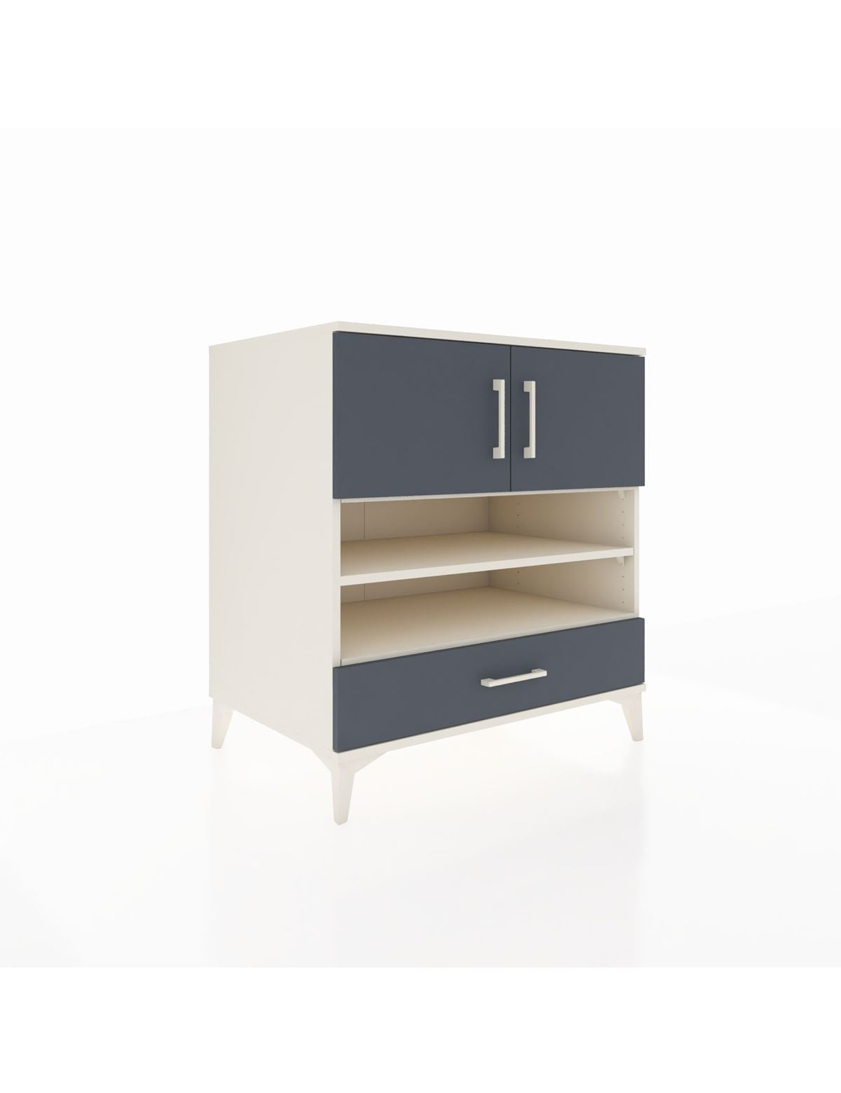 Kronos Şifonyer 4 Raflı Tek Çekmeceli 2 Kapaklı 88x59x96 Aytaşı-Antrasit