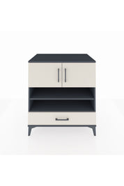 Kronos Şifonyer 4 Raflı Tek Çekmeceli 2 Kapaklı 88x59x96 Antrasit-Aytaşı