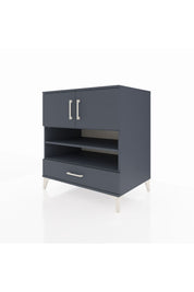 Kronos Şifonyer 4 Raflı Tek Çekmeceli 2 Kapaklı 88x59x96 Antrasit-Antrasit