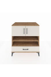 Kronos Şifonyer 4 Raflı Tek Çekmeceli 2 Kapaklı 88x59x96 Çam-Aytaşı