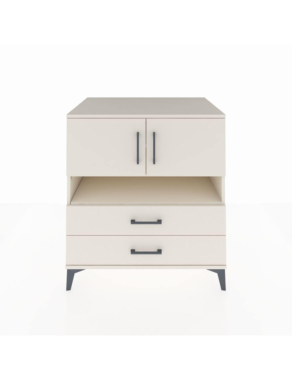 Kronos Şifonyer 3 Raflı 2 Çekmeceli 2 Kapaklı 88x59x96 Aytaşı-Aytaşı