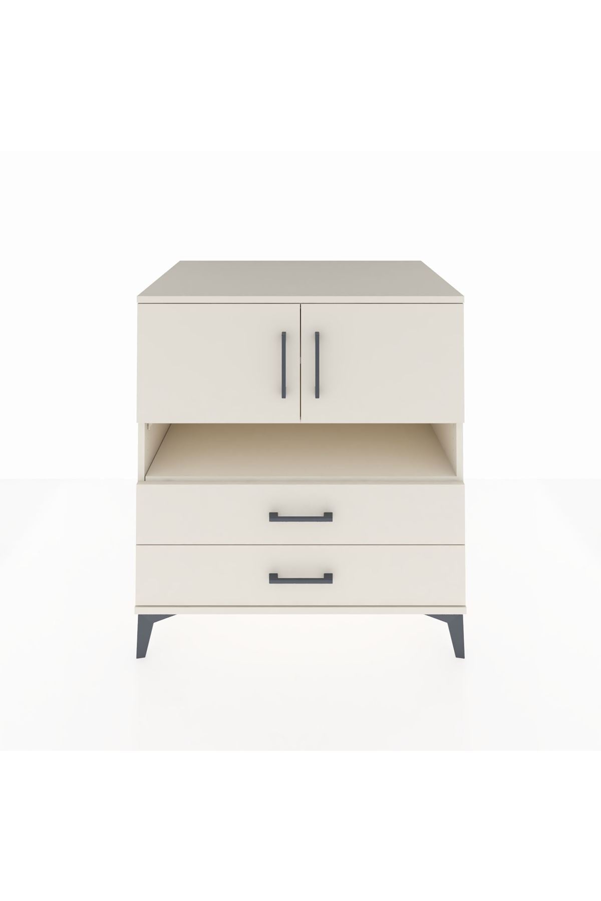 Kronos Şifonyer 3 Raflı 2 Çekmeceli 2 Kapaklı 88x59x96 Aytaşı-Aytaşı