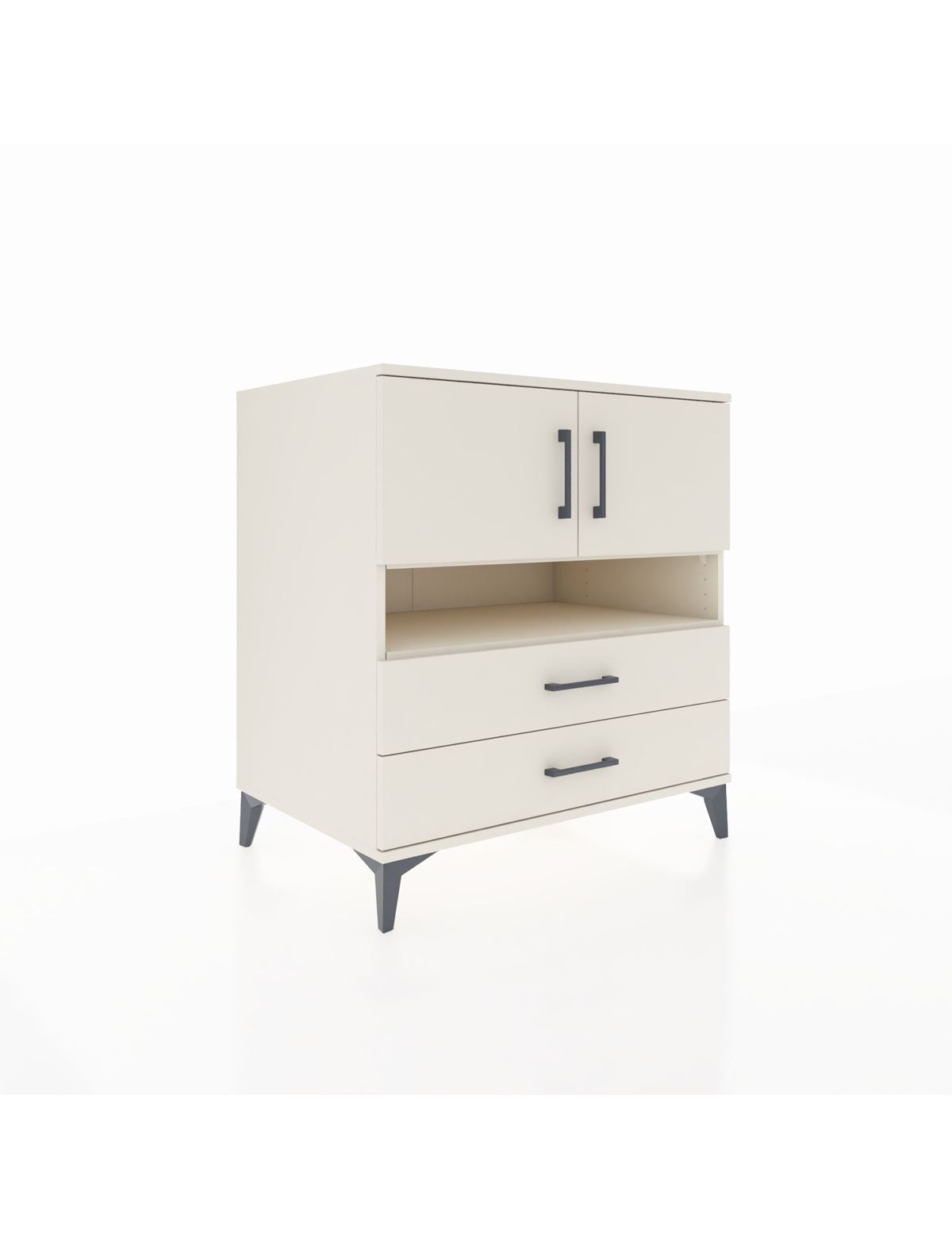 Kronos Şifonyer 3 Raflı 2 Çekmeceli 2 Kapaklı 88x59x96 Aytaşı-Aytaşı