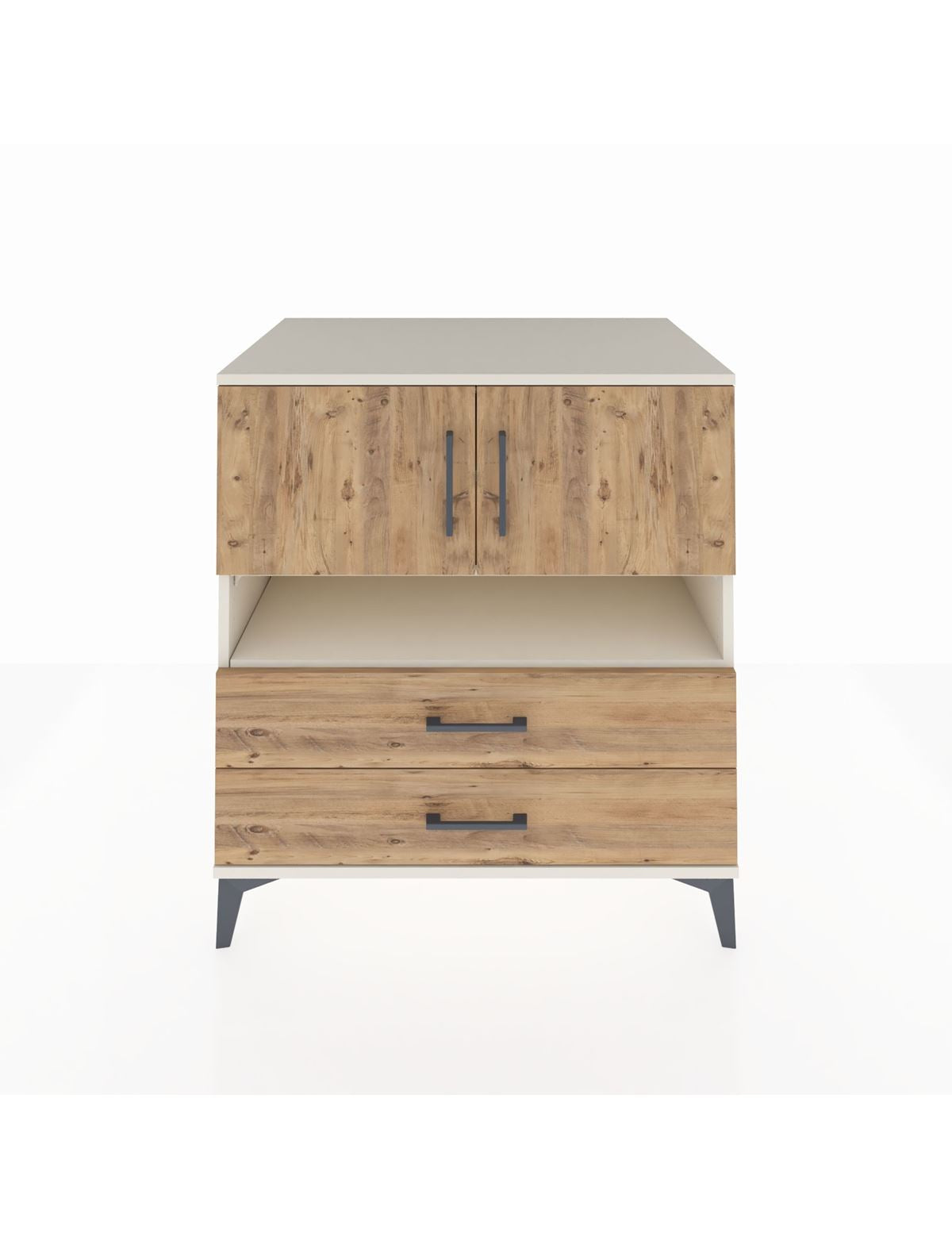 Kronos Şifonyer 3 Raflı 2 Çekmeceli 2 Kapaklı 88x59x96 Aytaşı-Çam