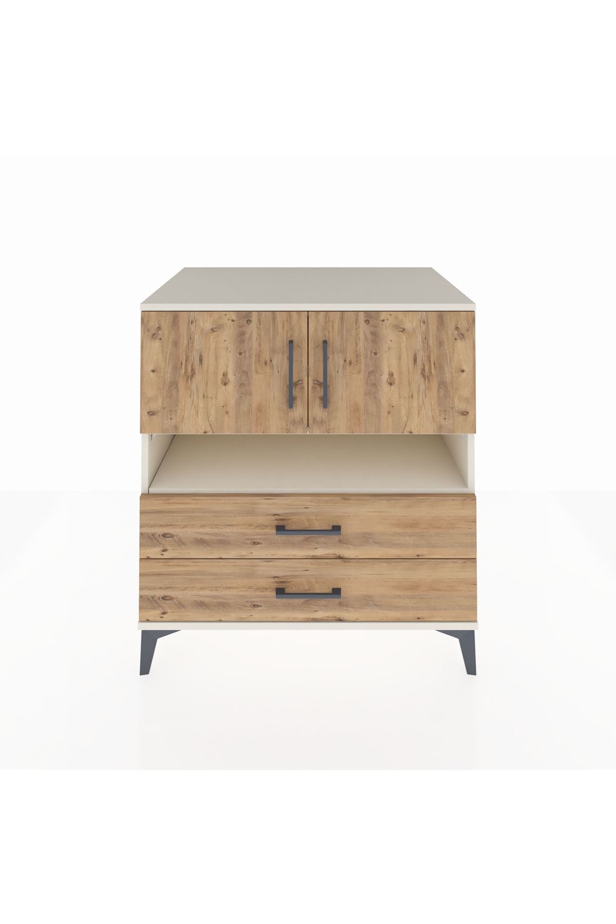 Kronos Şifonyer 3 Raflı 2 Çekmeceli 2 Kapaklı 88x59x96 Aytaşı-Çam