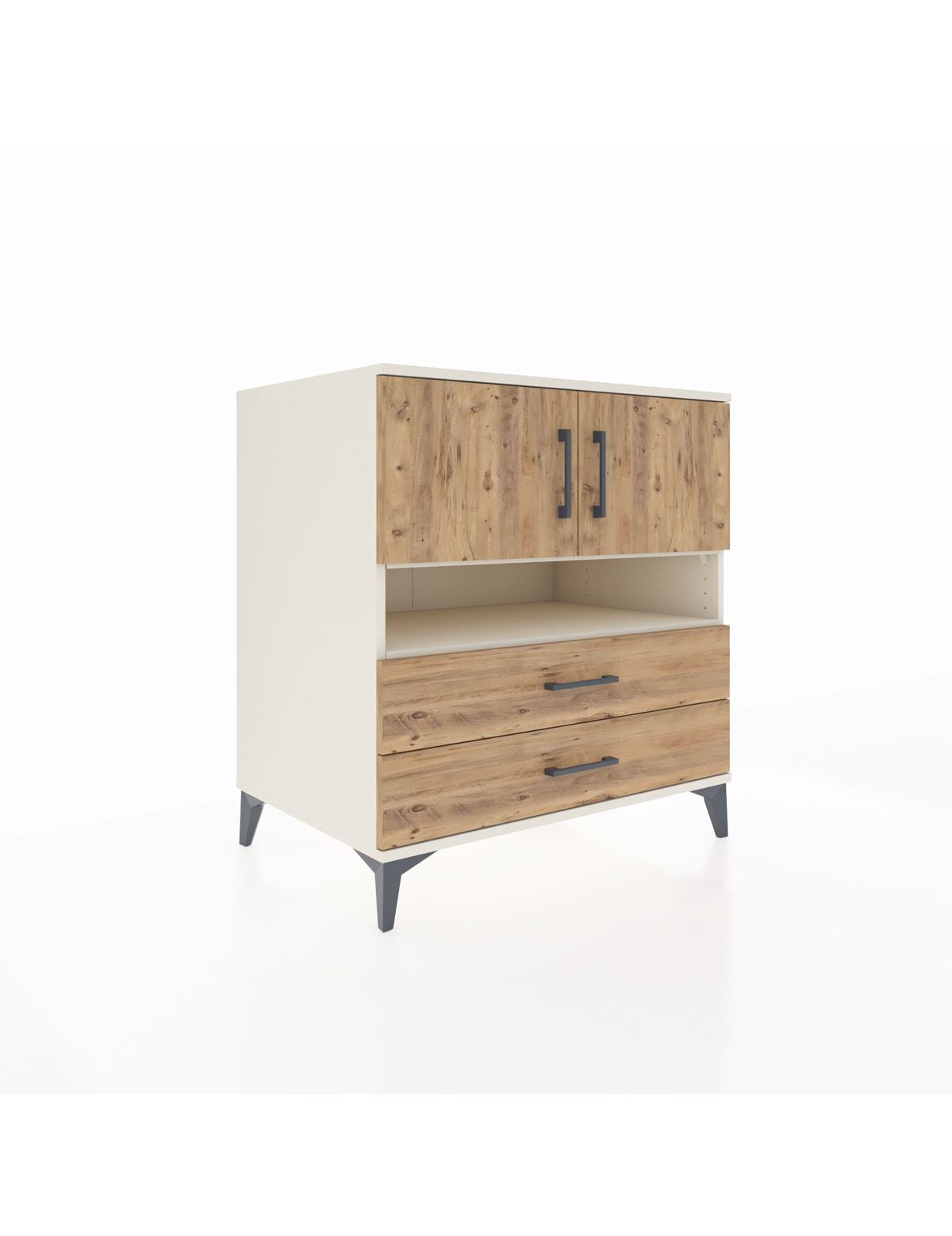 Kronos Şifonyer 3 Raflı 2 Çekmeceli 2 Kapaklı 88x59x96 Aytaşı-Çam