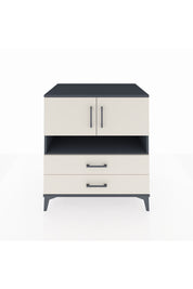 Kronos Şifonyer 3 Raflı 2 Çekmeceli 2 Kapaklı 88x59x96 Antrasit-Aytaşı