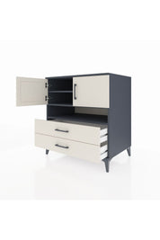 Kronos Şifonyer 3 Raflı 2 Çekmeceli 2 Kapaklı 88x59x96 Antrasit-Aytaşı