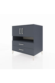 Kronos Şifonyer 3 Raflı 2 Çekmeceli 2 Kapaklı 88x59x96 Antrasit-Antrasit