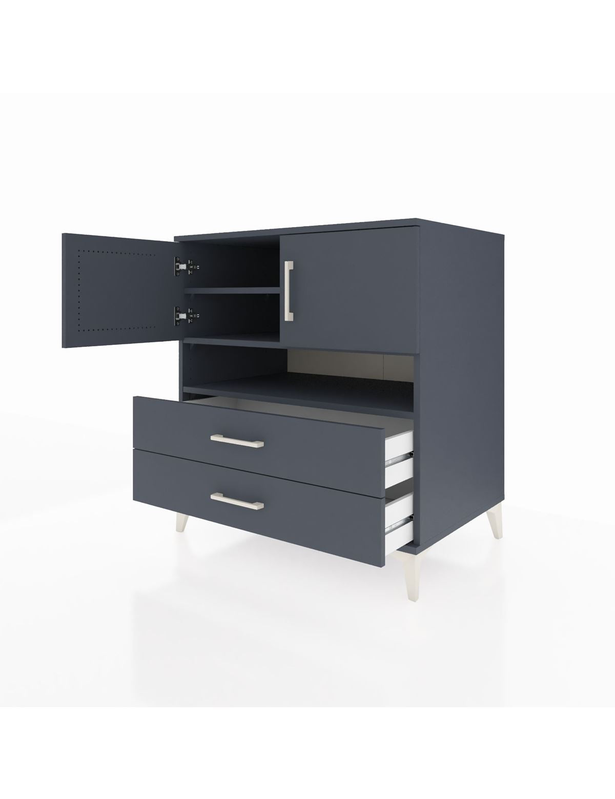 Kronos Şifonyer 3 Raflı 2 Çekmeceli 2 Kapaklı 88x59x96 - S70M033V5C