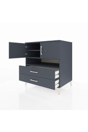 Kronos Şifonyer 3 Raflı 2 Çekmeceli 2 Kapaklı 88x59x96 Antrasit-Antrasit