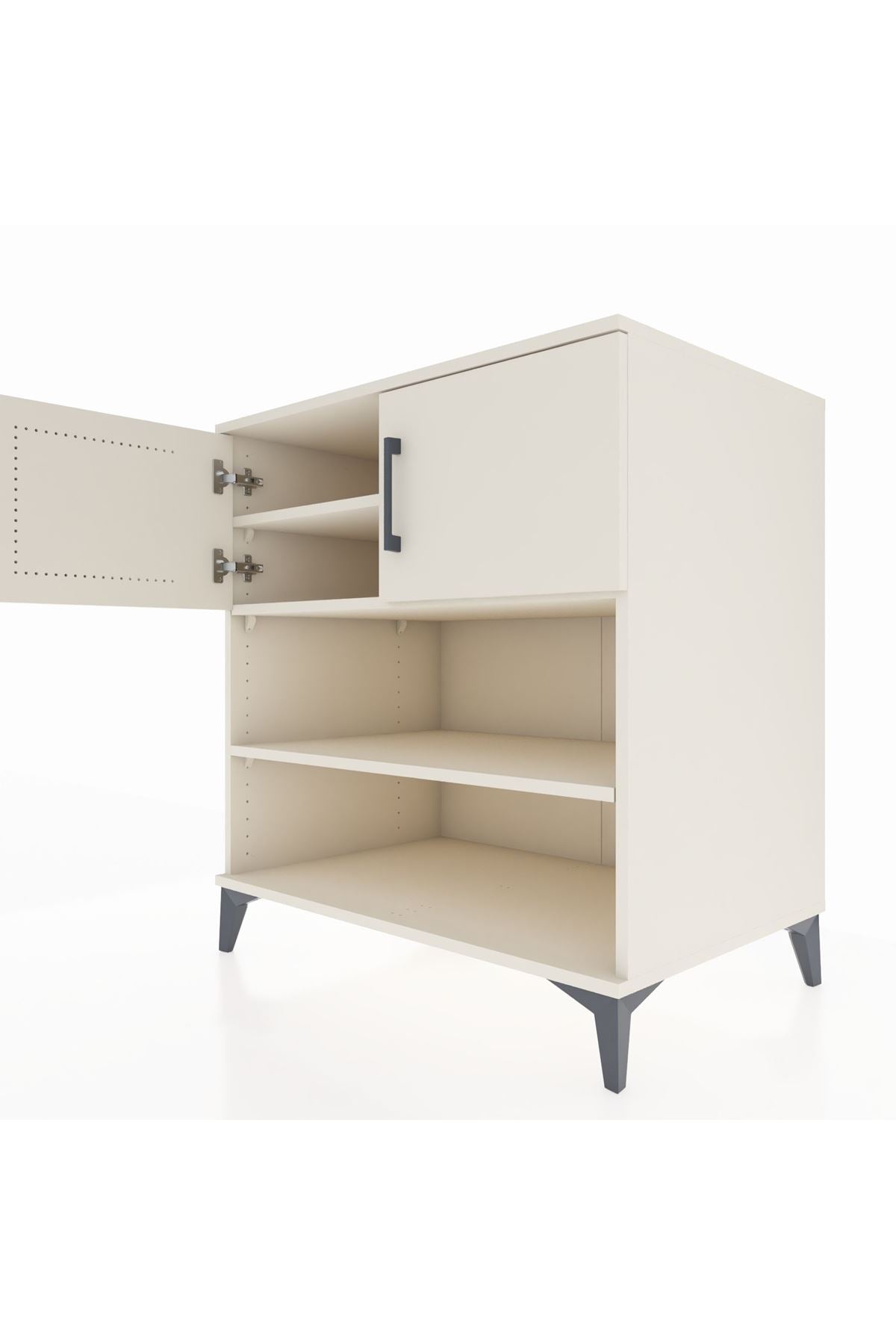 Kronos Şifonyer 3 Raflı 2 Kapaklı 88x59x96 Aytaşı-Aytaşı