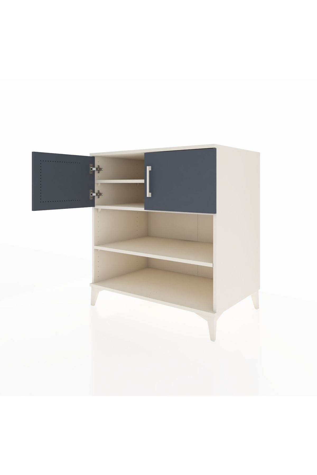 Kronos Şifonyer 3 Raflı 2 Kapaklı 88x59x96 Aytaşı-Antrasit