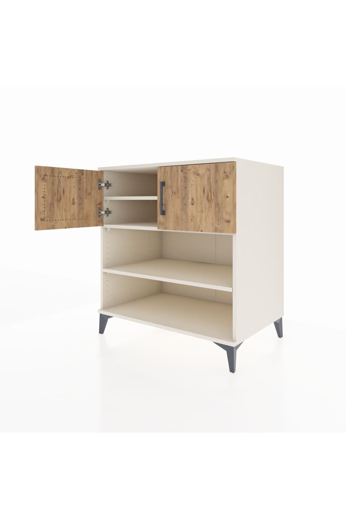 Kronos Şifonyer 3 Raflı 2 Kapaklı 88x59x96 Aytaşı-Çam