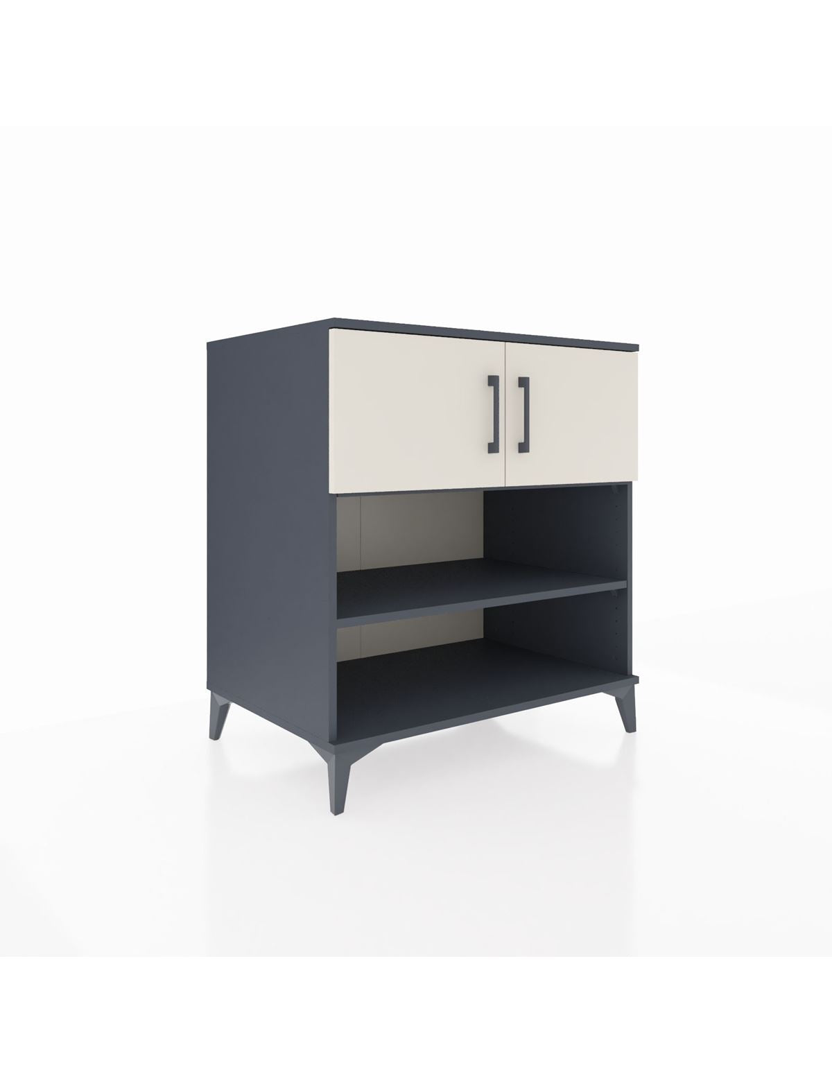 Kronos Şifonyer 3 Raflı 2 Kapaklı 88x59x96 Antrasit-Aytaşı