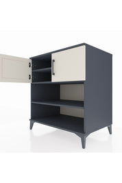 Kronos Şifonyer 3 Raflı 2 Kapaklı 88x59x96 Antrasit-Aytaşı