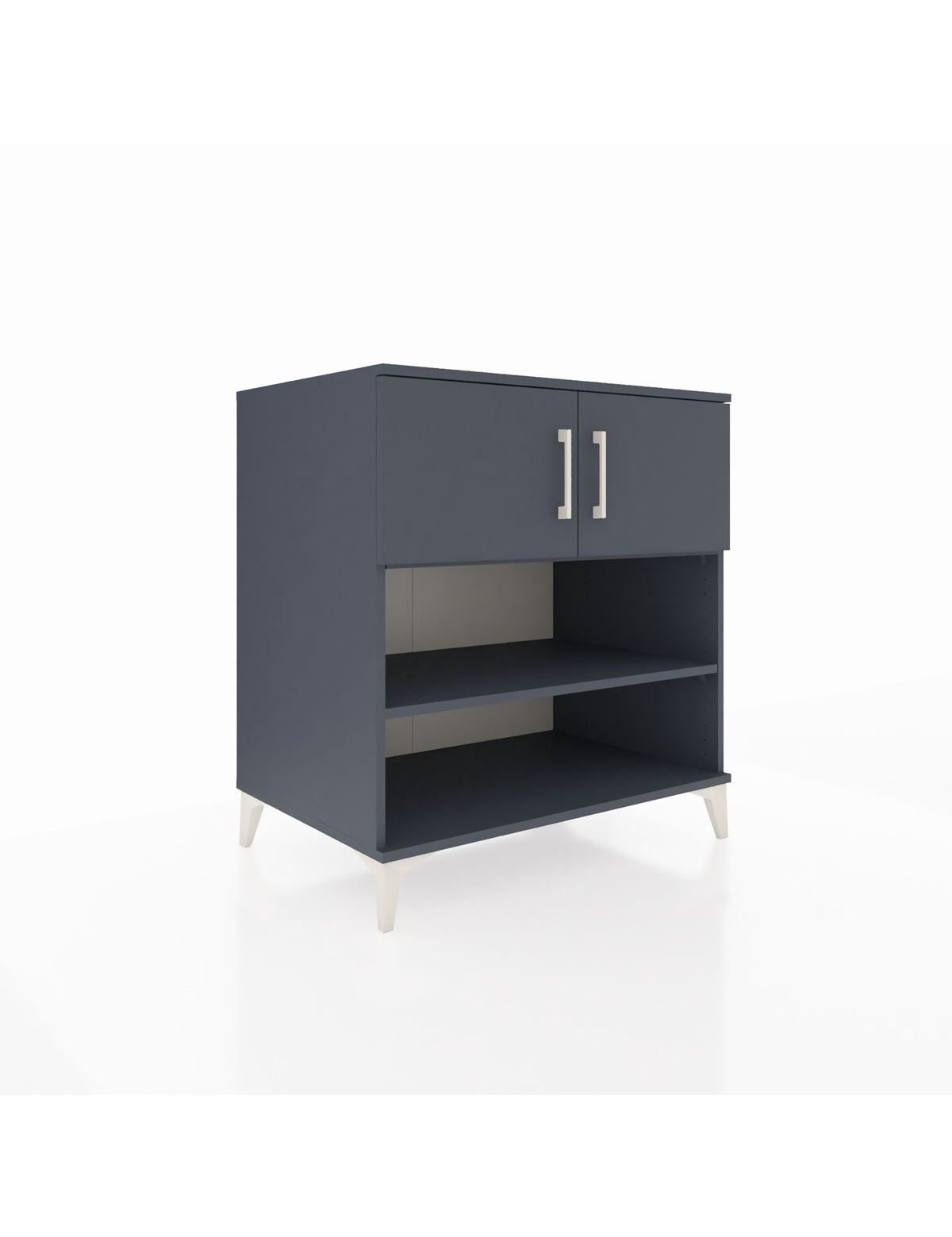 Kronos Şifonyer 3 Raflı 2 Kapaklı 88x59x96 Antrasit-Antrasit