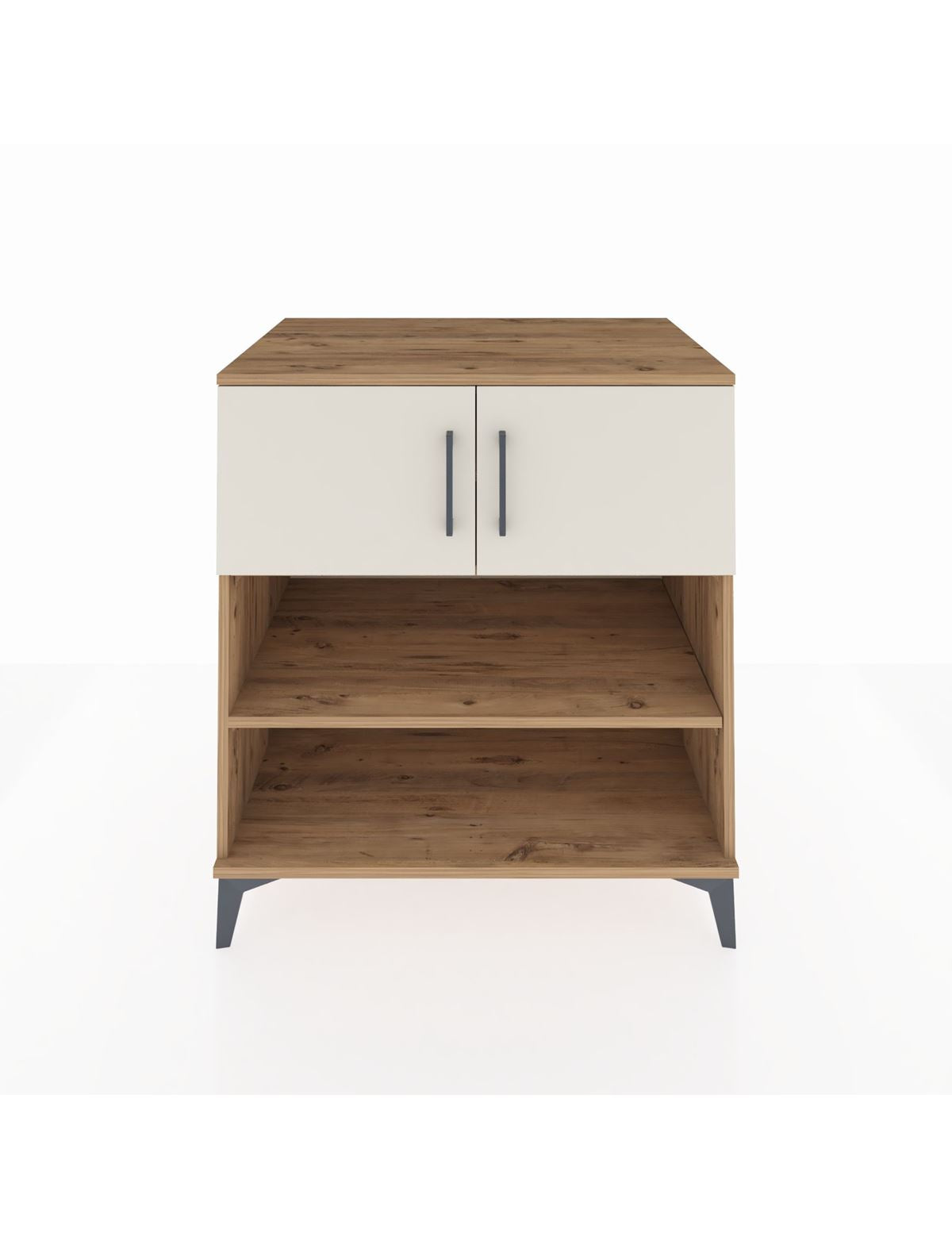 Kronos Şifonyer 3 Raflı 2 Kapaklı 88x59x96 Çam-Aytaşı