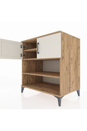 Kronos Şifonyer 3 Raflı 2 Kapaklı 88x59x96 Çam-Aytaşı