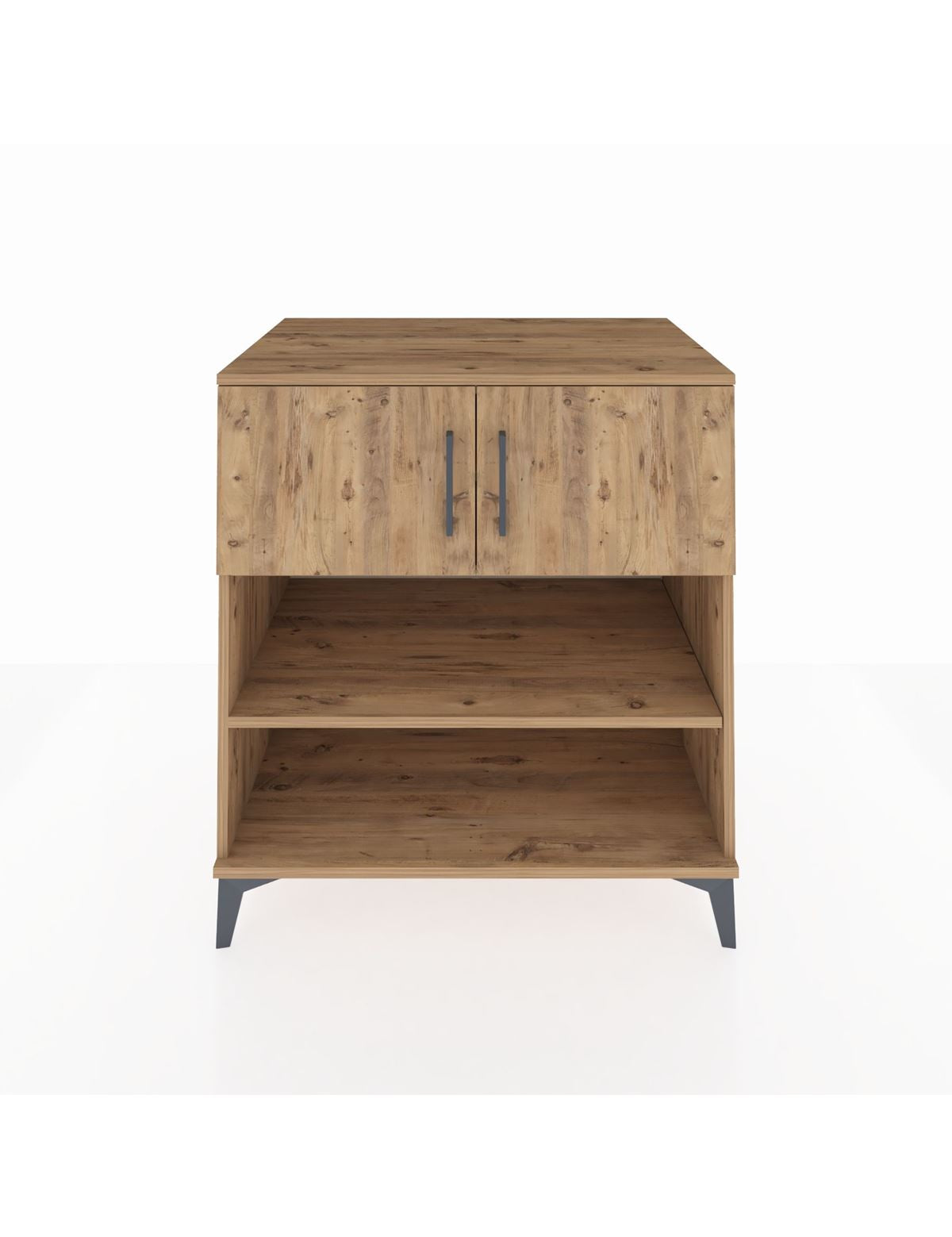 Kronos Şifonyer 3 Raflı 2 Kapaklı 88x59x96 Çam-Çam