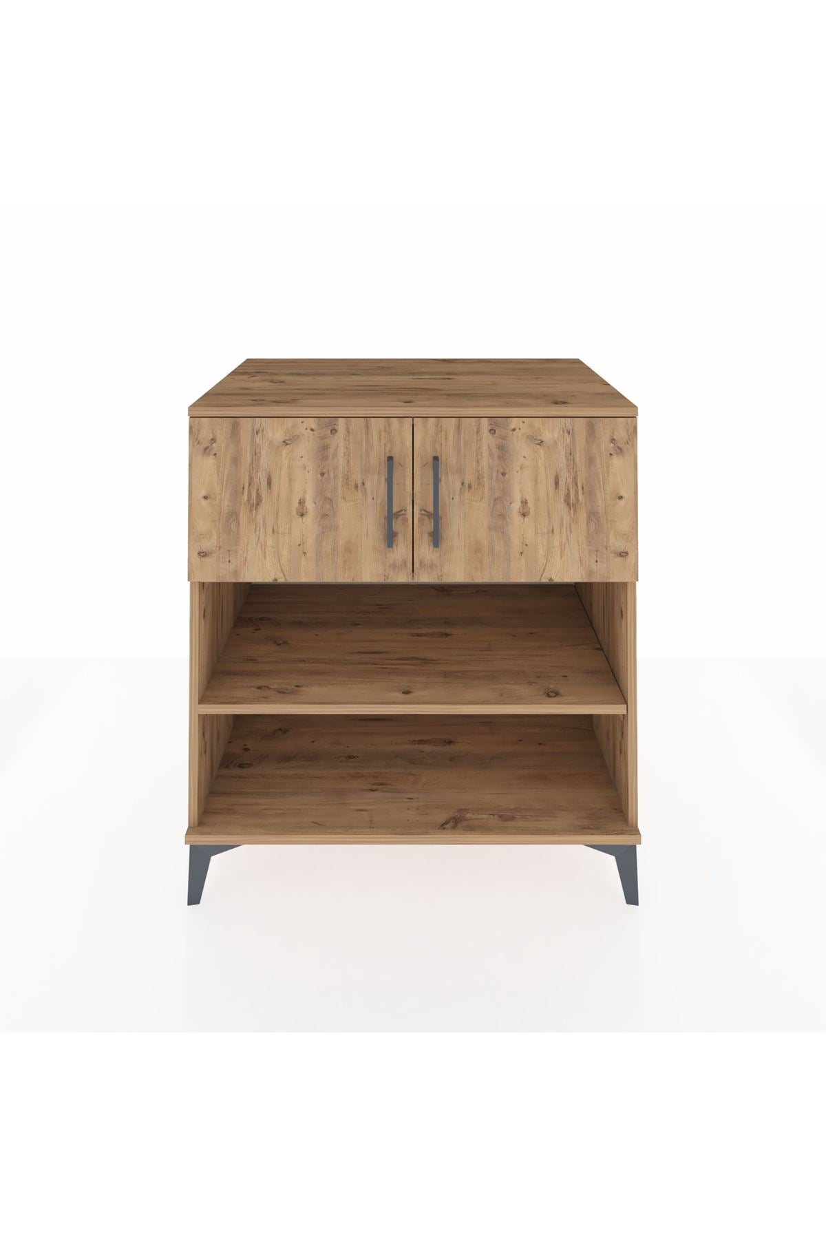 Kronos Şifonyer 3 Raflı 2 Kapaklı 88x59x96 Çam-Çam