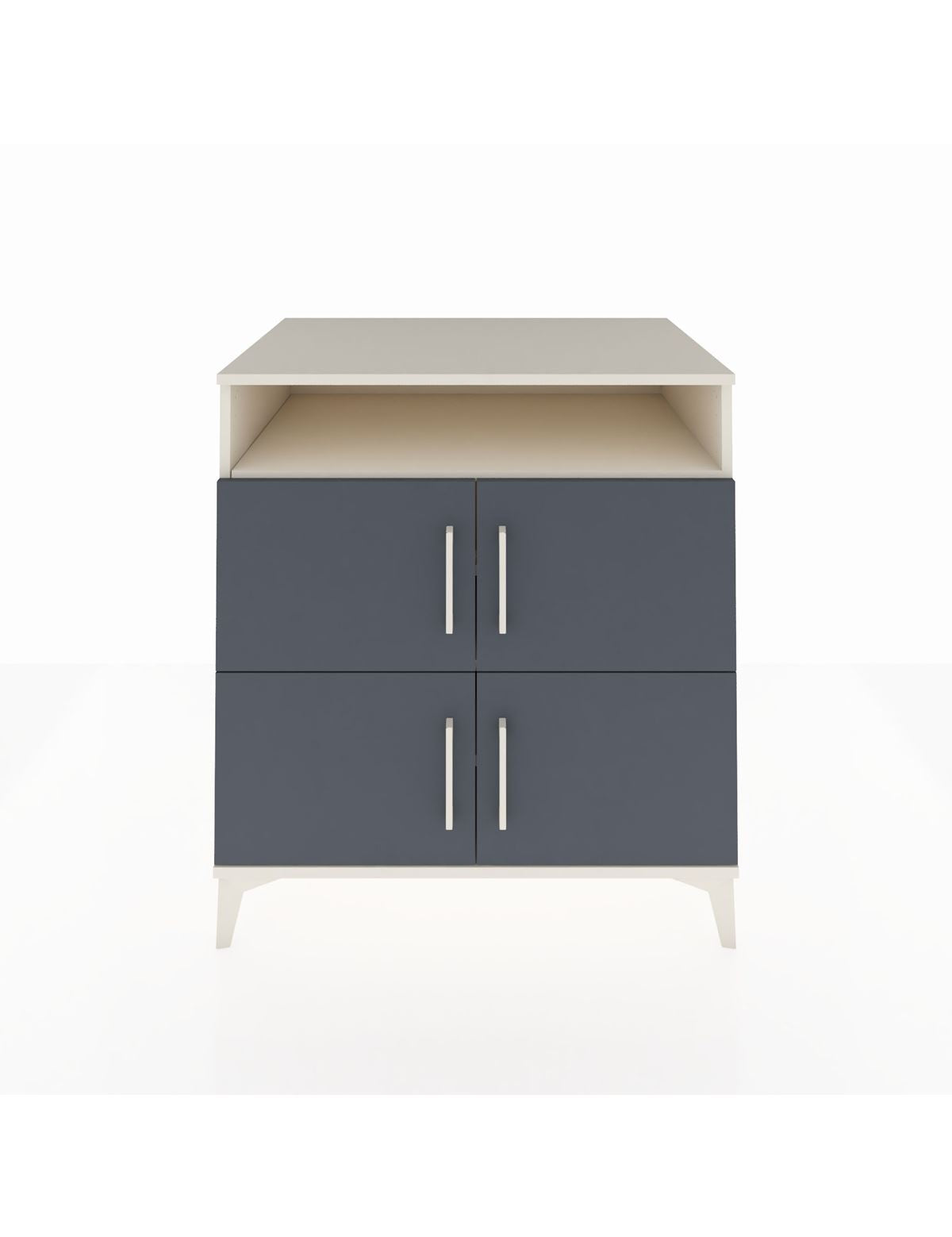 Kronos Şifonyer 4 Raflı 4 Kapaklı 88x59x96 Aytaşı-Antrasit