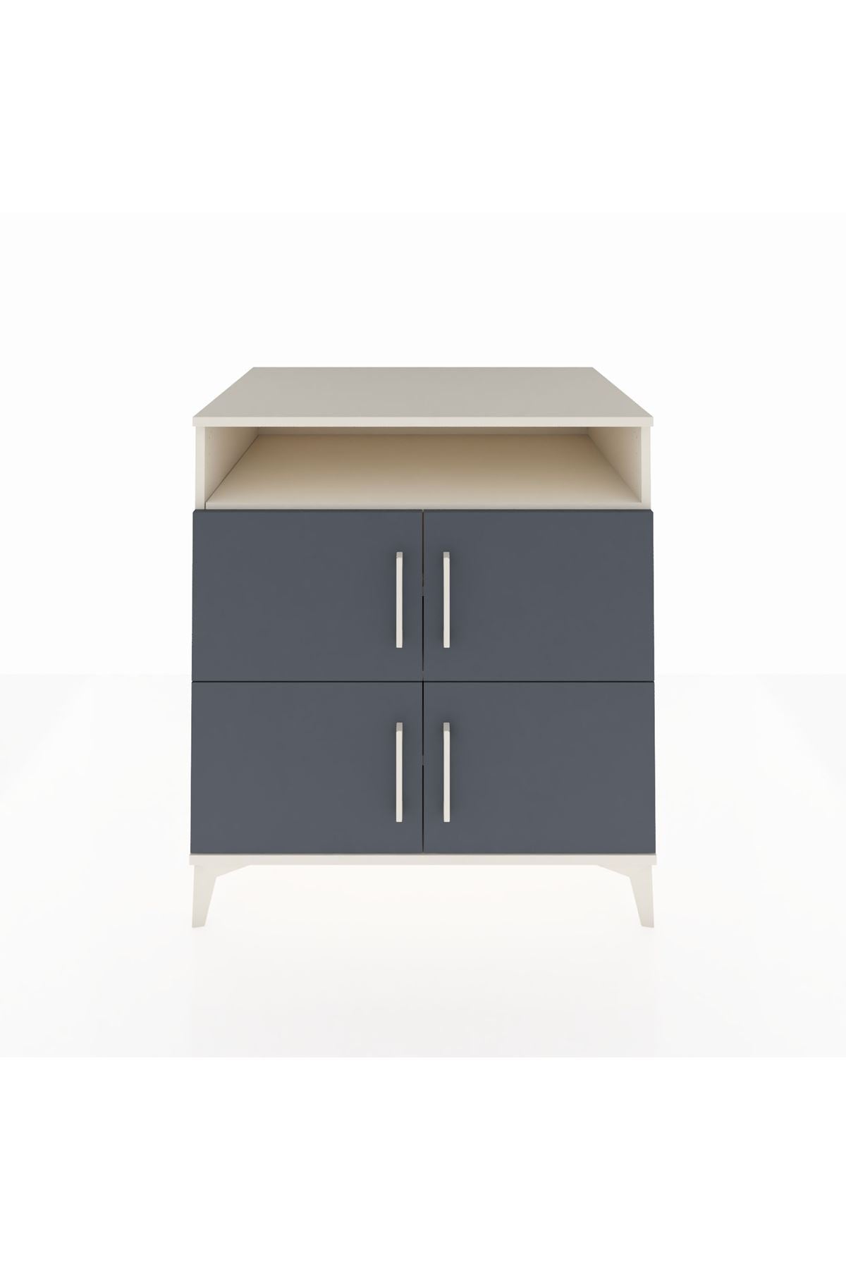 Kronos Şifonyer 4 Raflı 4 Kapaklı 88x59x96 Aytaşı-Antrasit