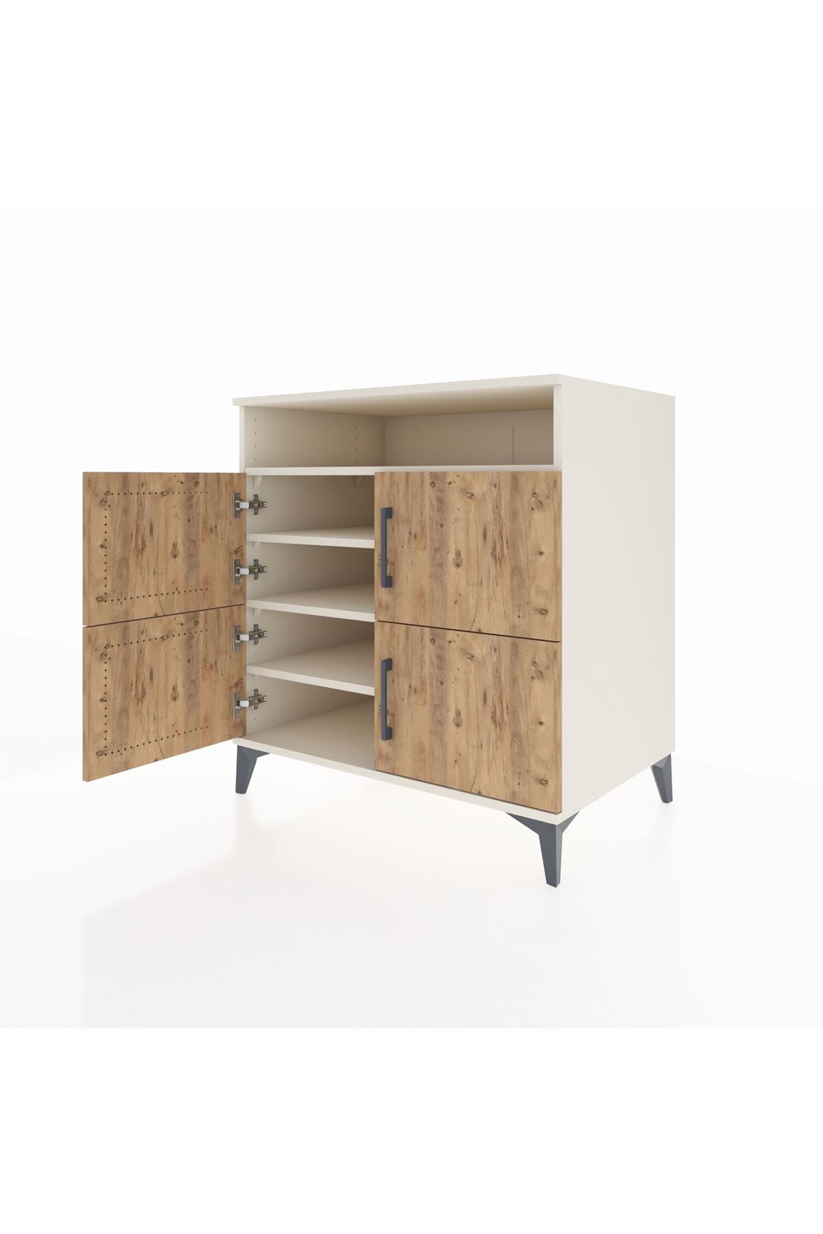 Kronos Şifonyer 4 Raflı 4 Kapaklı 88x59x96 Aytaşı-Çam