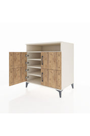 Kronos Şifonyer 4 Raflı 4 Kapaklı 88x59x96 Aytaşı-Çam