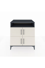 Kronos Şifonyer 4 Raflı 4 Kapaklı 88x59x96 Antrasit-Aytaşı