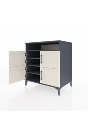 Kronos Şifonyer 4 Raflı 4 Kapaklı 88x59x96 Antrasit-Aytaşı