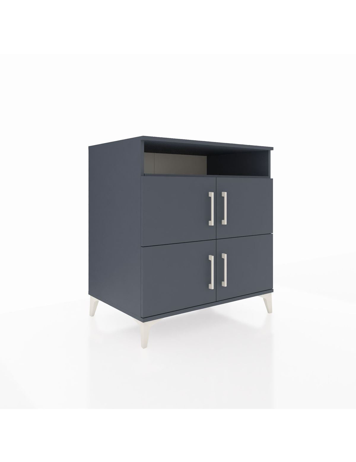 Kronos Şifonyer 4 Raflı 4 Kapaklı 88x59x96 Antrasit-Antrasit