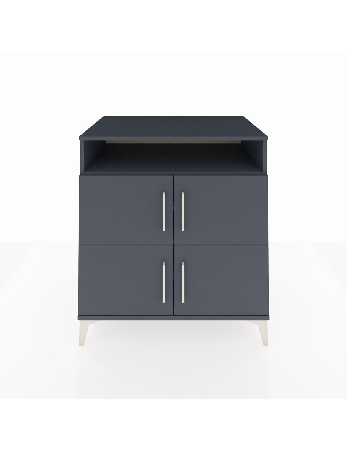 Kronos Şifonyer 4 Raflı 4 Kapaklı 88x59x96 Antrasit-Antrasit