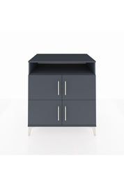 Kronos Şifonyer 4 Raflı 4 Kapaklı 88x59x96 Antrasit-Antrasit