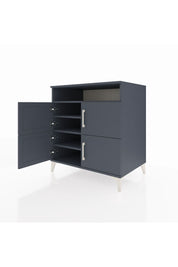 Kronos Şifonyer 4 Raflı 4 Kapaklı 88x59x96 Antrasit-Antrasit