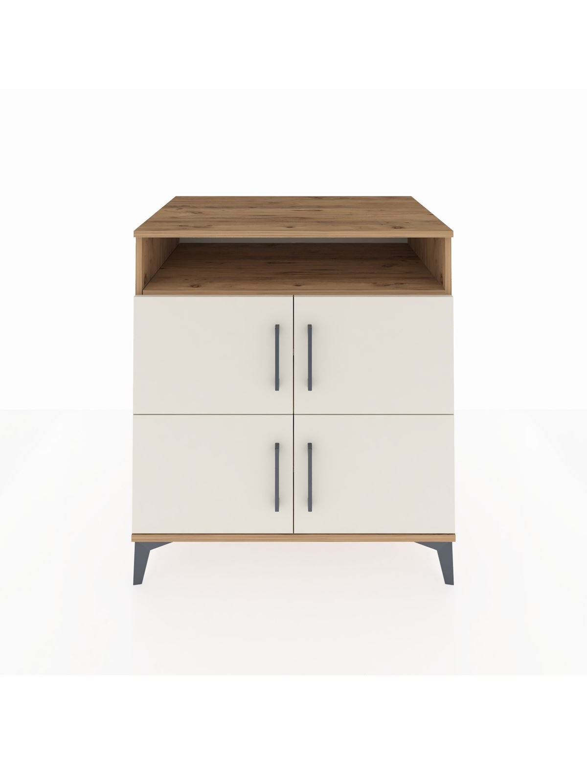 Kronos Şifonyer 4 Raflı 4 Kapaklı 88x59x96 Çam-Aytaşı