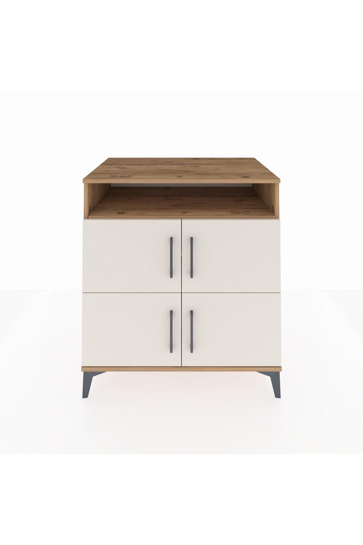 Kronos Şifonyer 4 Raflı 4 Kapaklı 88x59x96 Çam-Aytaşı