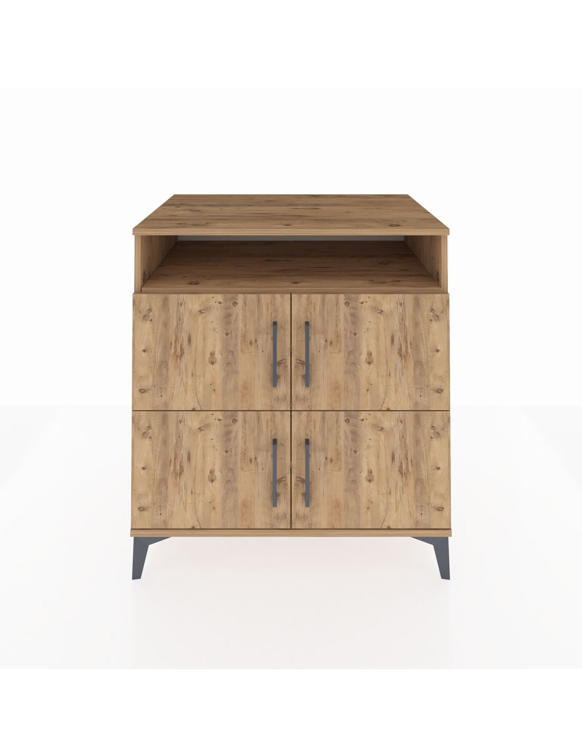 Kronos Şifonyer 4 Raflı 4 Kapaklı 88x59x96 Çam-Çam