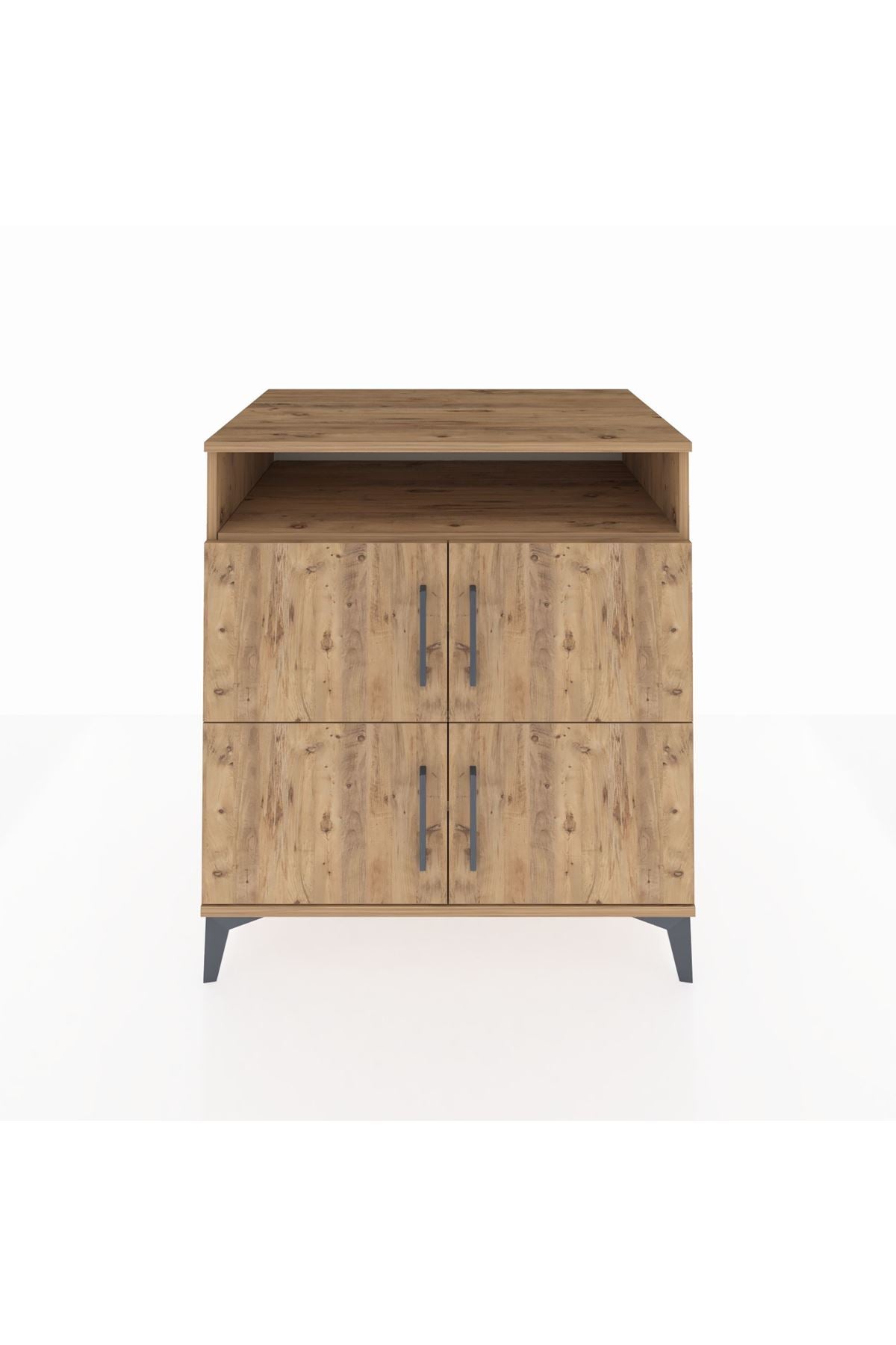 Kronos Şifonyer 4 Raflı 4 Kapaklı 88x59x96 Çam-Çam