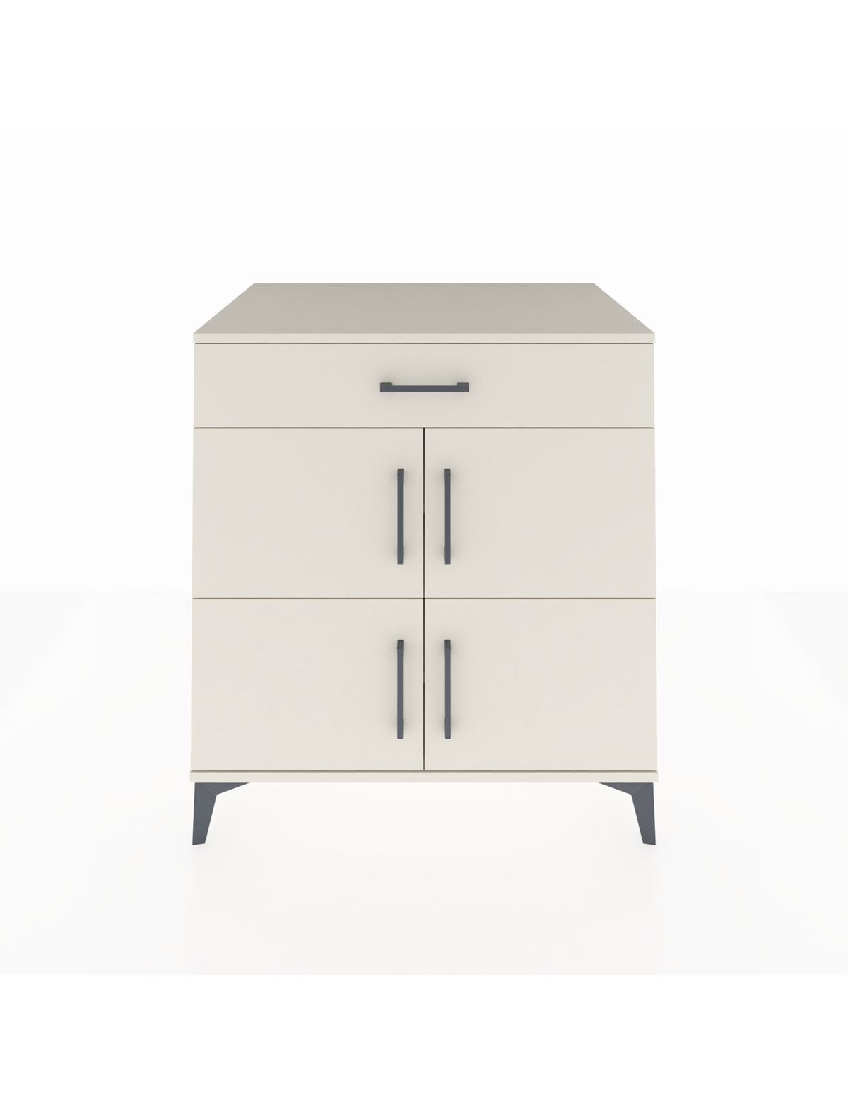 Kronos Şifonyer 3 Raflı Tek Çekmeceli 4 Kapaklı 88x59x96 Aytaşı-Aytaşı