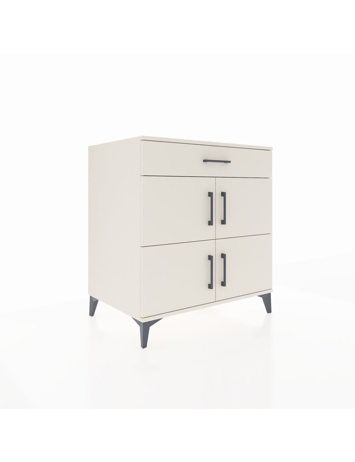 Kronos Şifonyer 3 Raflı Tek Çekmeceli 4 Kapaklı 88x59x96 Aytaşı-Aytaşı