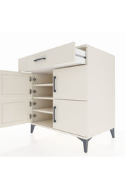 Kronos Şifonyer 3 Raflı Tek Çekmeceli 4 Kapaklı 88x59x96 Aytaşı-Aytaşı