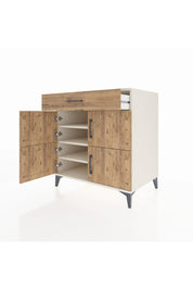 Kronos Şifonyer 3 Raflı Tek Çekmeceli 4 Kapaklı 88x59x96 Aytaşı-Çam