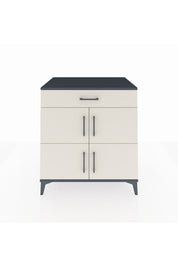 Kronos Şifonyer 3 Raflı Tek Çekmeceli 4 Kapaklı 88x59x96 Antrasit-Aytaşı