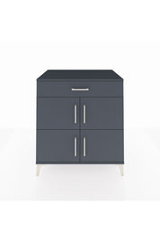Kronos Şifonyer 3 Raflı Tek Çekmeceli 4 Kapaklı 88x59x96 Antrasit-Antrasit