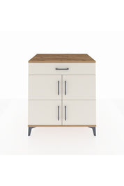 Kronos Şifonyer 3 Raflı Tek Çekmeceli 4 Kapaklı 88x59x96 Çam-Aytaşı